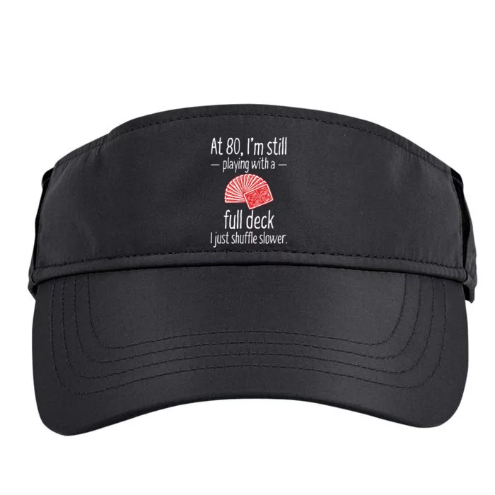 Funny 80th Birthday Gift 80 Year Old Cards Adult Drive Performance Visor