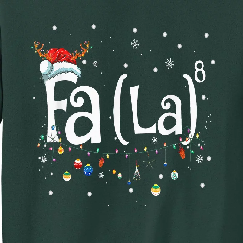 Fa 8 Funny Christmas Santa Fa La Math Gift Sweatshirt