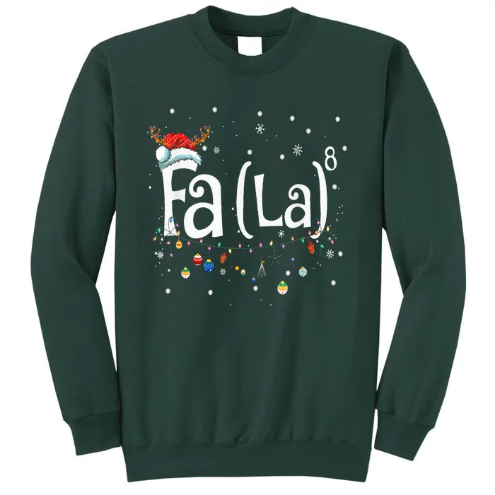 Fa 8 Funny Christmas Santa Fa La Math Gift Sweatshirt