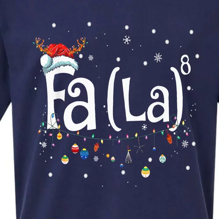 Fa 8 Funny Christmas Santa Fa La Math Gift Sueded Cloud Jersey T-Shirt