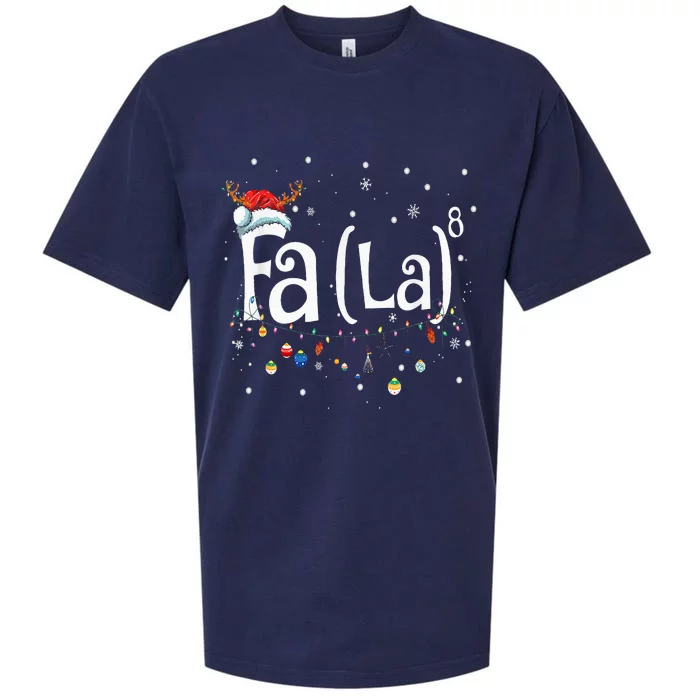 Fa 8 Funny Christmas Santa Fa La Math Gift Sueded Cloud Jersey T-Shirt