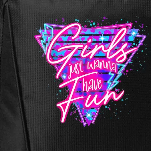 Funny 80s Girl Just Wanna Have Fun Nostalgia 1980s City Backpack