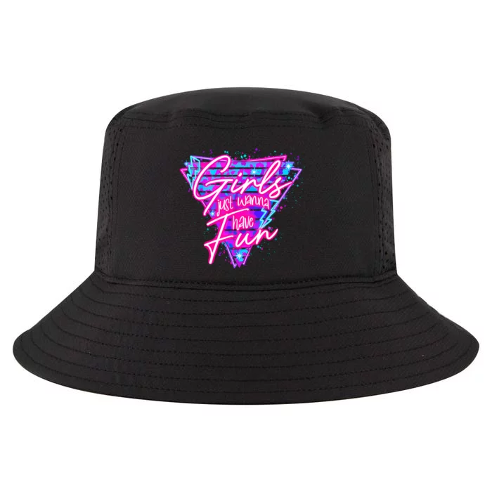 Funny 80S Girl Just Wanna Have Fun 1980s Style Cool Comfort Performance Bucket Hat