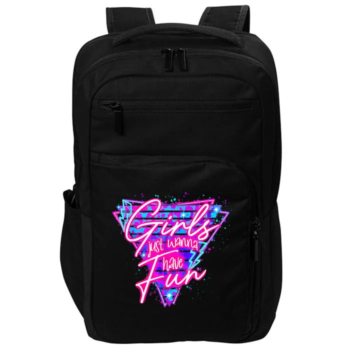 Funny 80s Just Wanna Have Fun 1980s Style Impact Tech Backpack