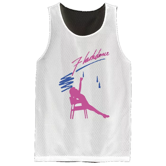 Flashdance 80s Movie Mesh Reversible Basketball Jersey Tank