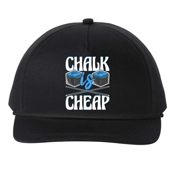 Funny 8ball Pool Chalk Is Cheap Billiard Player Gift Snapback Five-Panel Rope Hat