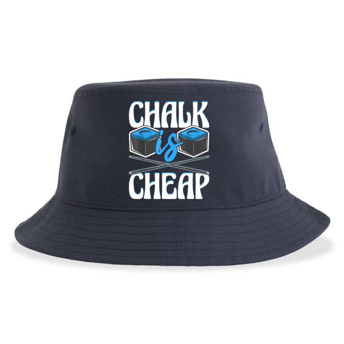 Funny 8ball Pool Chalk Is Cheap Billiard Player Gift Sustainable Bucket Hat