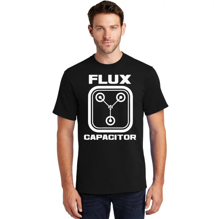 Funny 80S Vintage Movie Flux Capacitor Tall T-Shirt