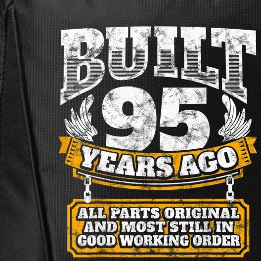 Funny 95th Birthday Present Shirt B-Day Gift Saying Age 95 Year Joke City Backpack