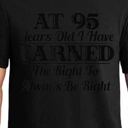 Funny 95th Birthday Present Gift Shirt - 95 Year Old Funny Shirt Pajama Set