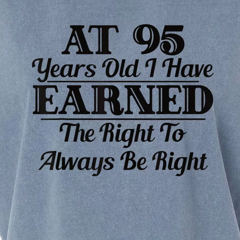 Funny 95th Birthday Present Gift Shirt - 95 Year Old Funny Shirt Garment-Dyed Women's Muscle Tee