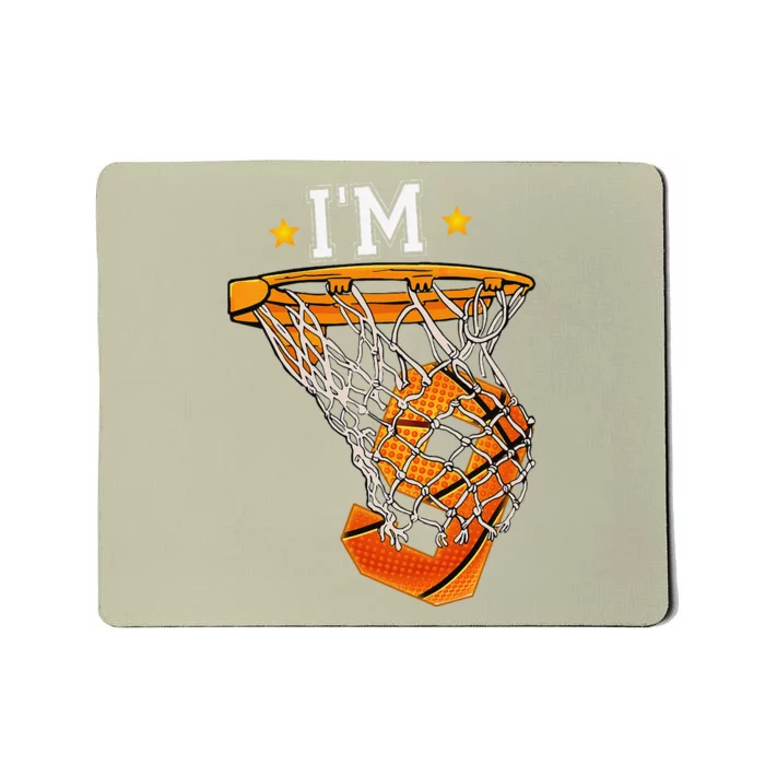 Funny 9th Birthday Basketball Im 9 6th Birthday Mousepad