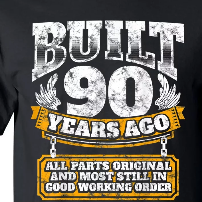 Funny 90th Birthday Shirt B-Day Gift Saying Age 90 Year Joke Tall T-Shirt