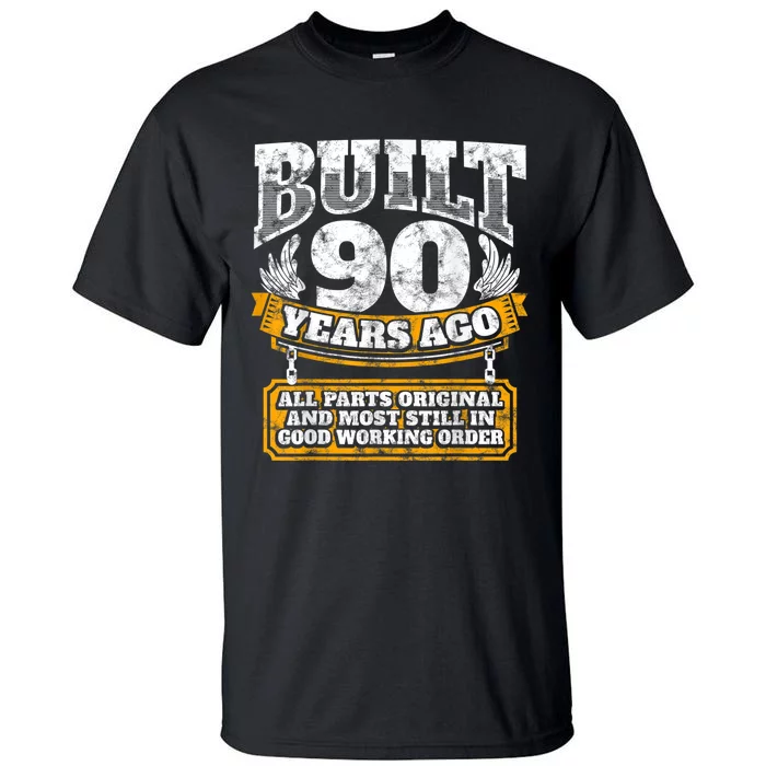 Funny 90th Birthday Shirt B-Day Gift Saying Age 90 Year Joke Tall T-Shirt