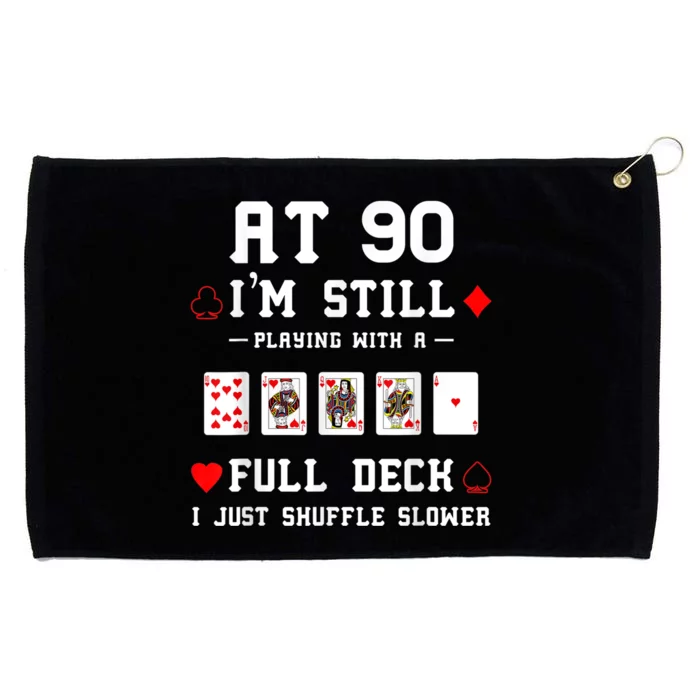 Funny 90th Birthday Gift 90 Year Old Cards Grommeted Golf Towel