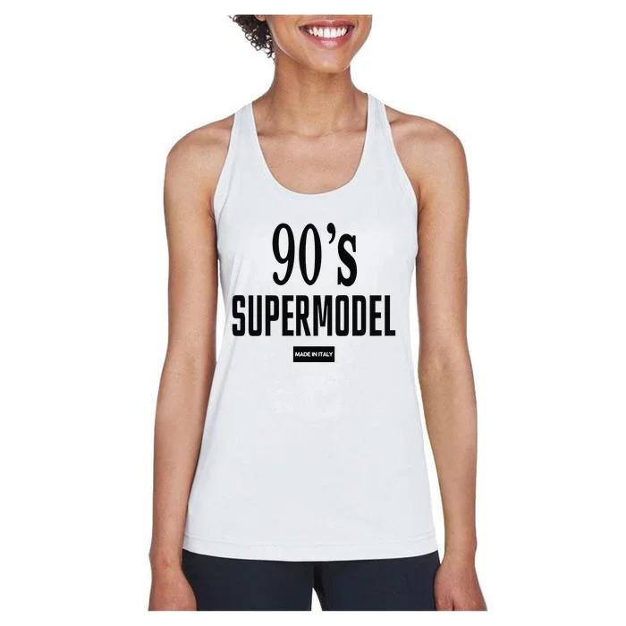 Funny 90S Supermodel Vintage Trendy Women's Racerback Tank