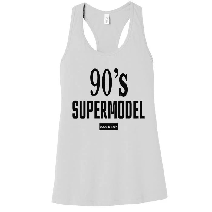 Funny 90S Supermodel Vintage Trendy Women's Racerback Tank