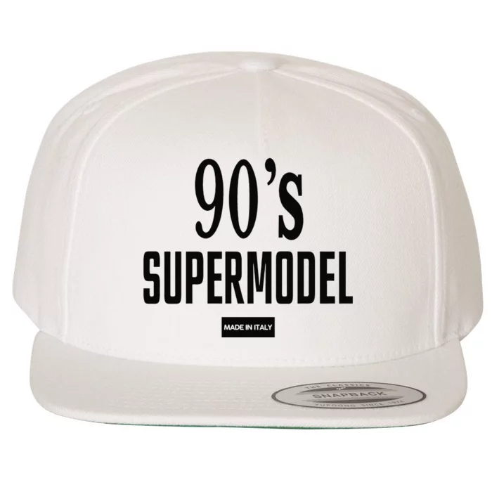 Funny 90S Supermodel Vintage Trendy Wool Snapback Cap