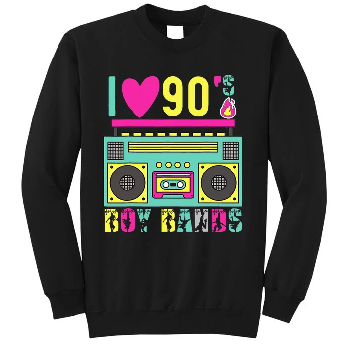 Funny 90s Theme Party Music Dance I Love 90s Boy Bands Sweatshirt