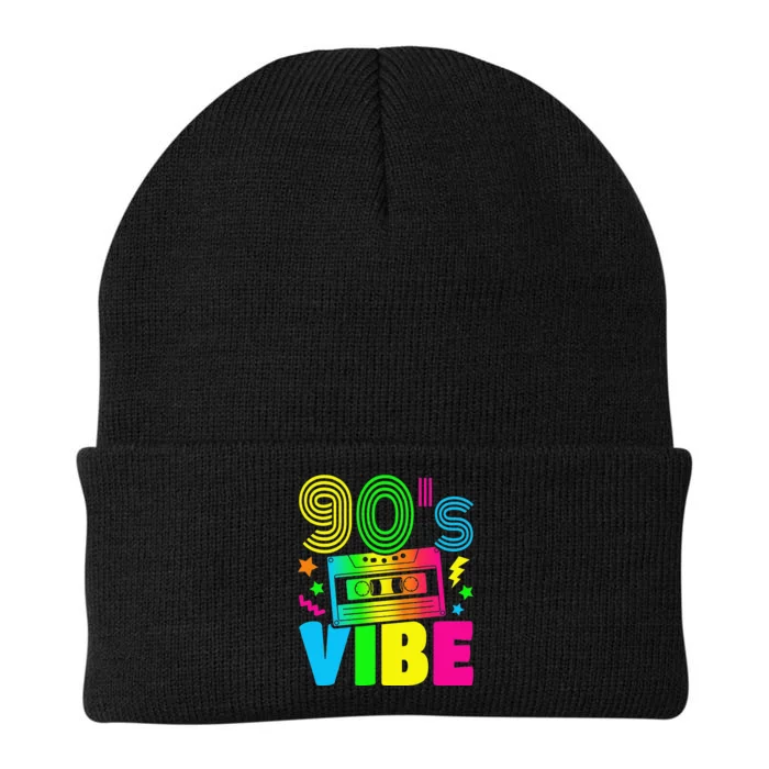 Funny 90s Vibe Retro 1990s 90s Styles Costume Party Outfit Knit Cap Winter Beanie