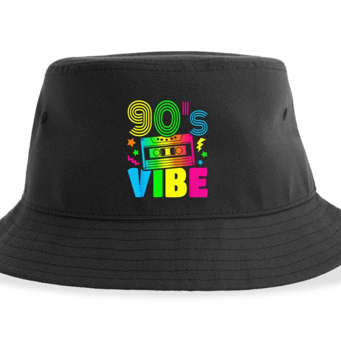 Funny 90s Vibe Retro 1990s 90s Styles Costume Party Outfit Sustainable Bucket Hat