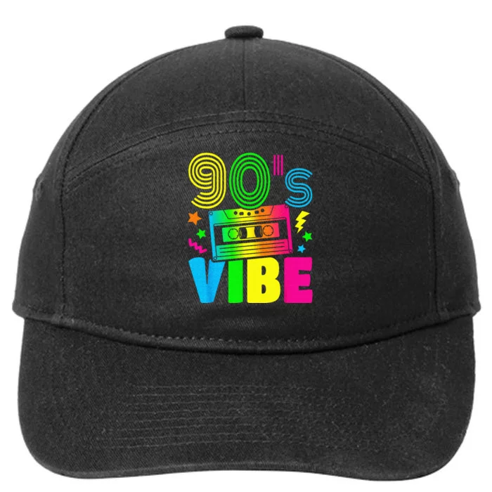 Funny 90s Vibe Retro 1990s 90s Styles Costume Party Outfit 7-Panel Snapback Hat