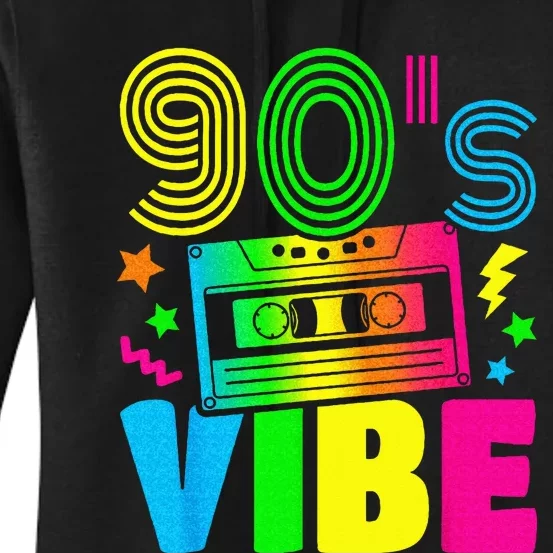 Funny 90s Vibe Retro 1990s 90s Styles Costume Party Outfit Women's Pullover Hoodie