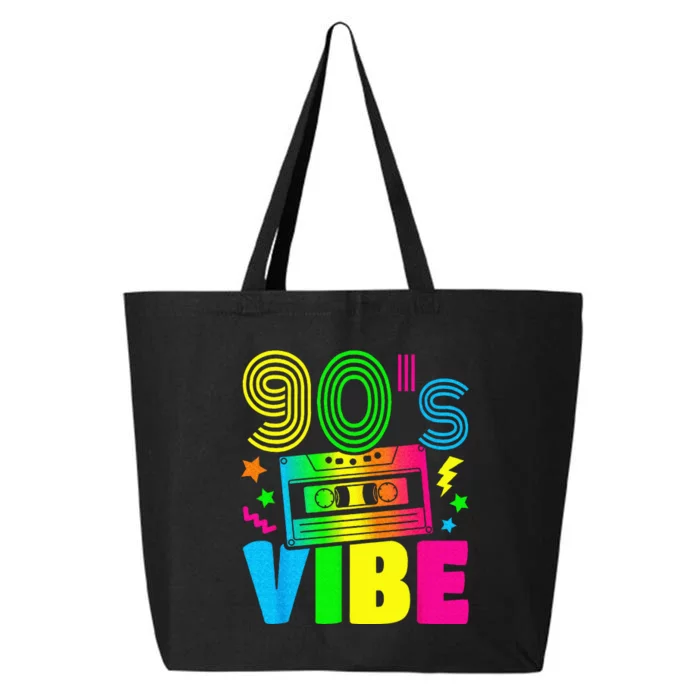 Funny 90s Vibe Retro 1990s 90s Styles Costume Party Outfit 25L Jumbo Tote