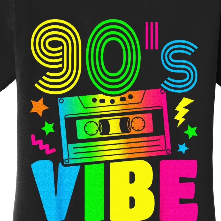 Funny 90s Vibe Retro 1990s 90s Styles Costume Party Outfit Women's T-Shirt