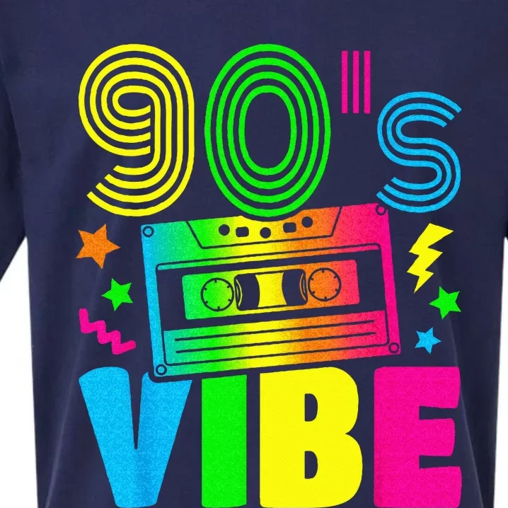 Funny 90s Vibe Retro 1990s 90s Styles Costume Party Outfit Sueded Cloud Jersey T-Shirt