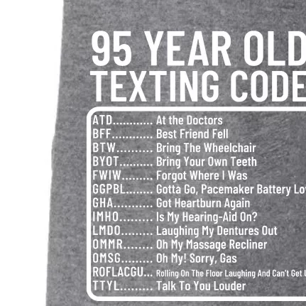 Funny 95 Year Old Texting Code Birthday Doggie 3-End Fleece Hoodie