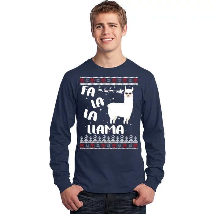 Fa La La Llama Ugly Christmas Tall Long Sleeve T-Shirt