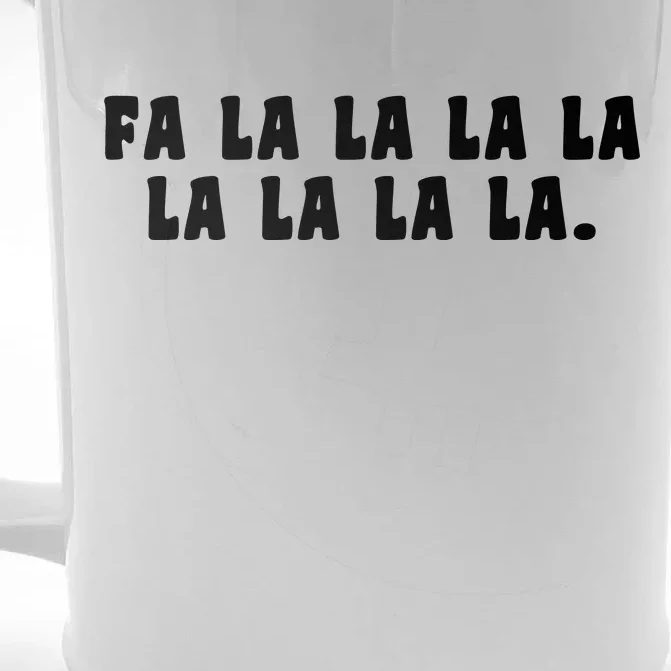 FA LALALALALALALA Front & Back Beer Stein