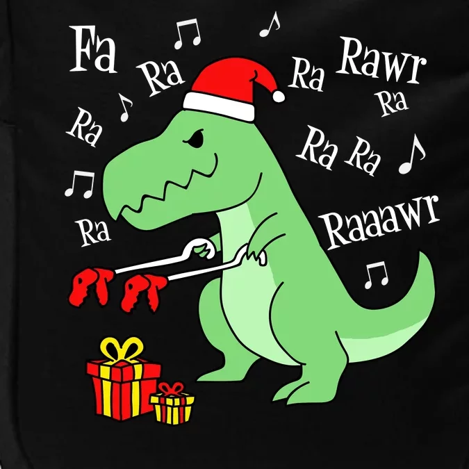 Fa Ra Ra Rawr Christmas T-Rex Presents Impact Tech Backpack