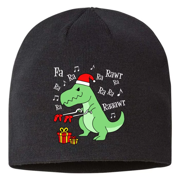 Fa Ra Ra Rawr Christmas T-Rex Presents 8 1/2in Sustainable Knit Beanie