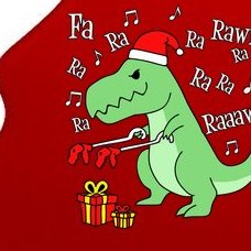 Fa Ra Ra Rawr Christmas T-Rex Presents Tree Ornament