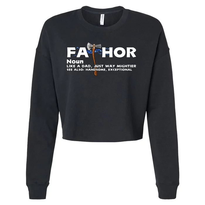 Fa-Thor Definition Cropped Pullover Crew