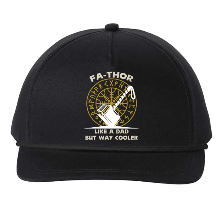 Fa-Thor Like a Dad But Way Cooler Snapback Five-Panel Rope Hat