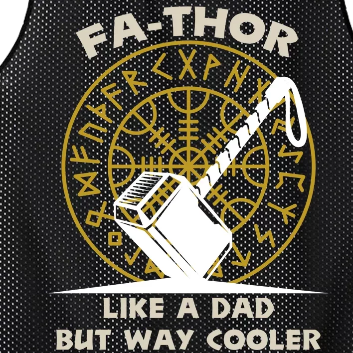 Fa-Thor Like a Dad But Way Cooler Mesh Reversible Basketball Jersey Tank