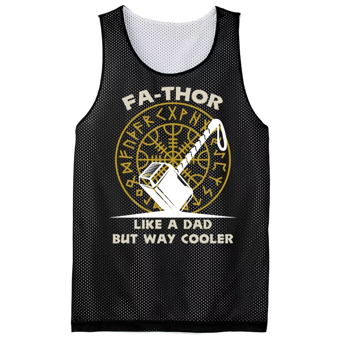 Fa-Thor Like a Dad But Way Cooler Mesh Reversible Basketball Jersey Tank