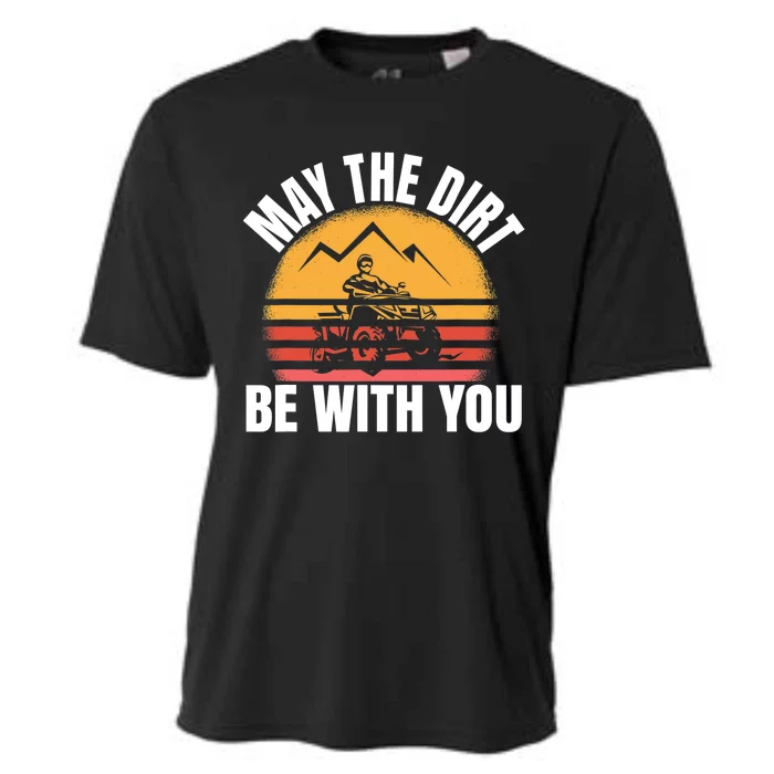 Funny ATV 4 Wheeler Quad Riding May The Dirt Be With You Cooling Performance Crew T-Shirt