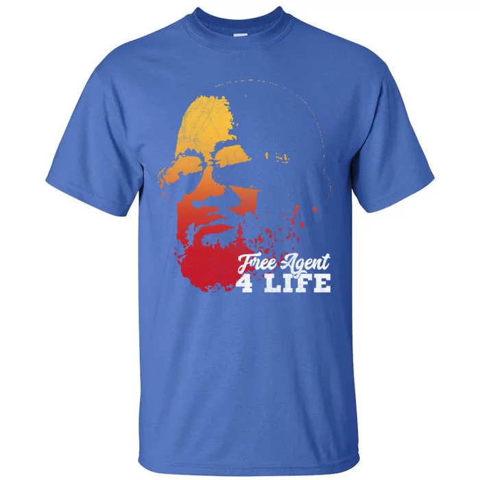 Free Agent 4 Life Coach Gang Wear Retro Graphic Tee Tall T-Shirt