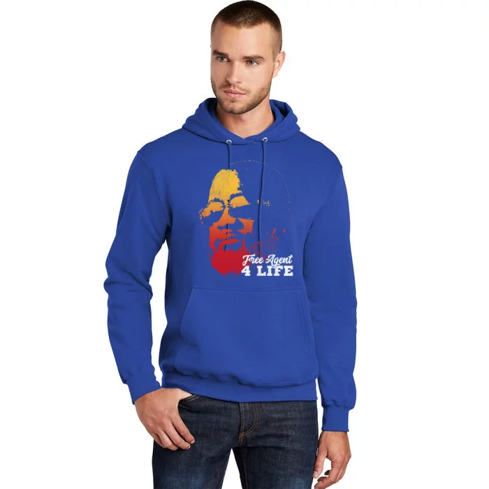 Free Agent 4 Life Coach Gang Wear Retro Graphic Tee Tall Hoodie