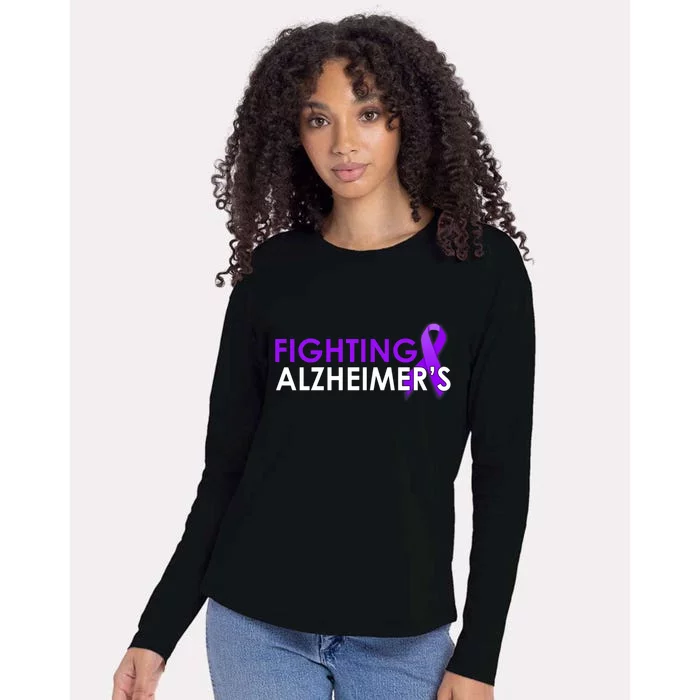 Fighting Alzheimer's Womens Cotton Relaxed Long Sleeve T-Shirt