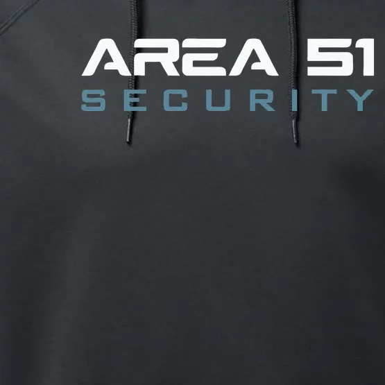 Funny Area 51 Conspiracy Theory Security Secret Job Title Performance Fleece Hoodie