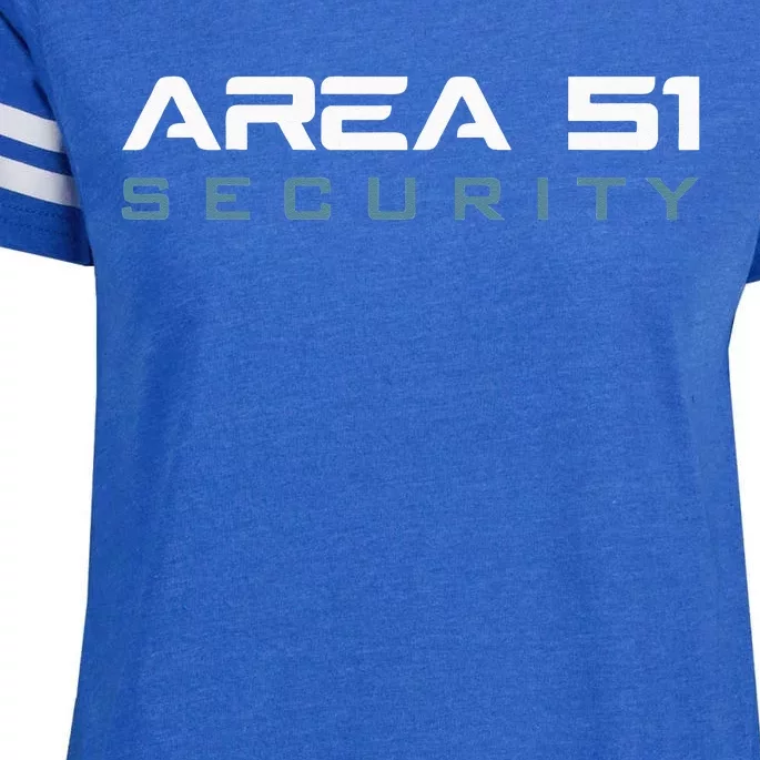 Funny Area 51 Conspiracy Theory Security Secret Job Title Enza Ladies Jersey Football T-Shirt