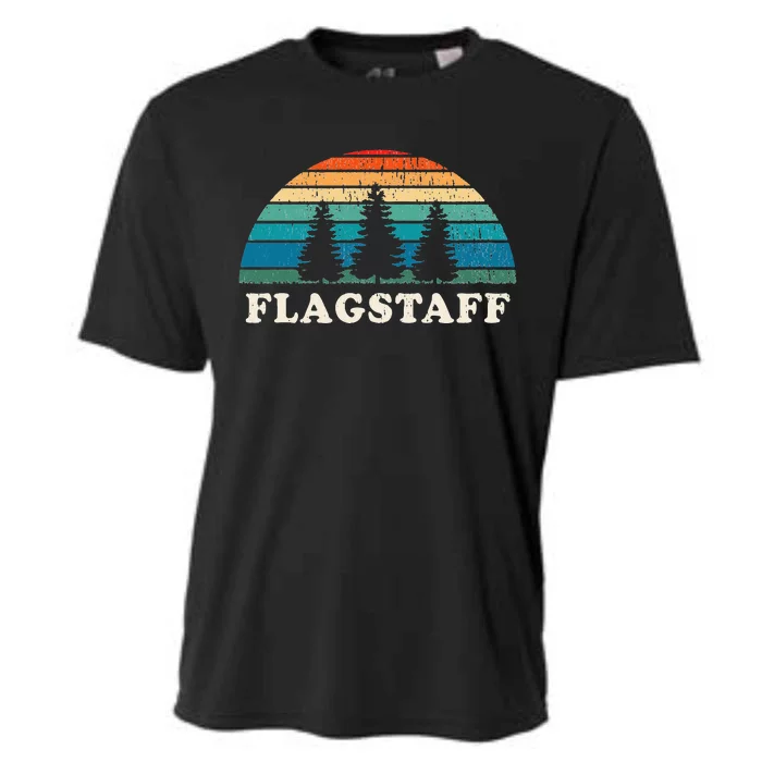 Flagstaff Az 70s Retro Throwback Design Cooling Performance Crew T-Shirt