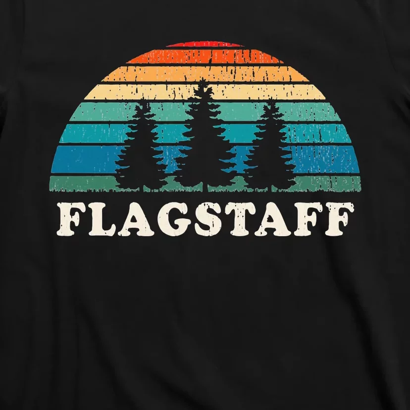 Flagstaff Az 70s Retro Throwback Design T-Shirt