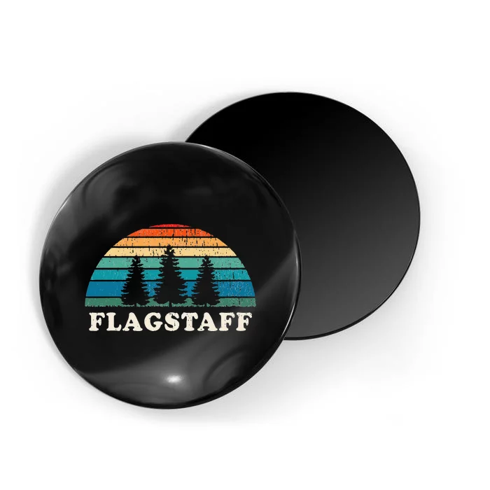 Flagstaff Az 70s Retro Throwback Design Magnet