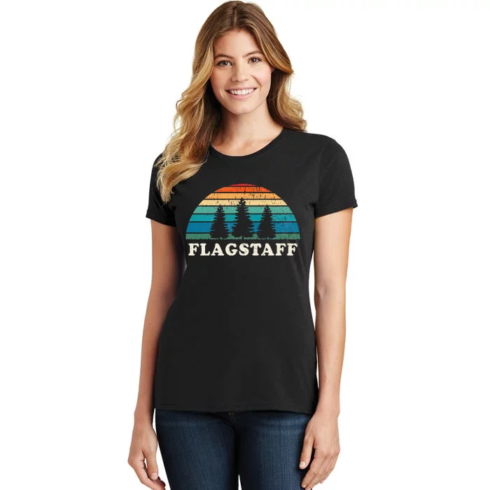 Flagstaff Az 70s Retro Throwback Design Women's T-Shirt